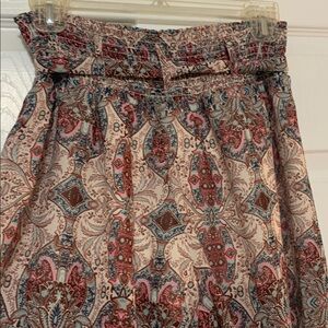 Truth NYC Wide Leg Palazzo Pants Flowy Feminine Pull-on Bohemian Tie Detail